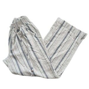 [Beau Dawson] Drawstring Striped Straight Leg Pants - Size L
